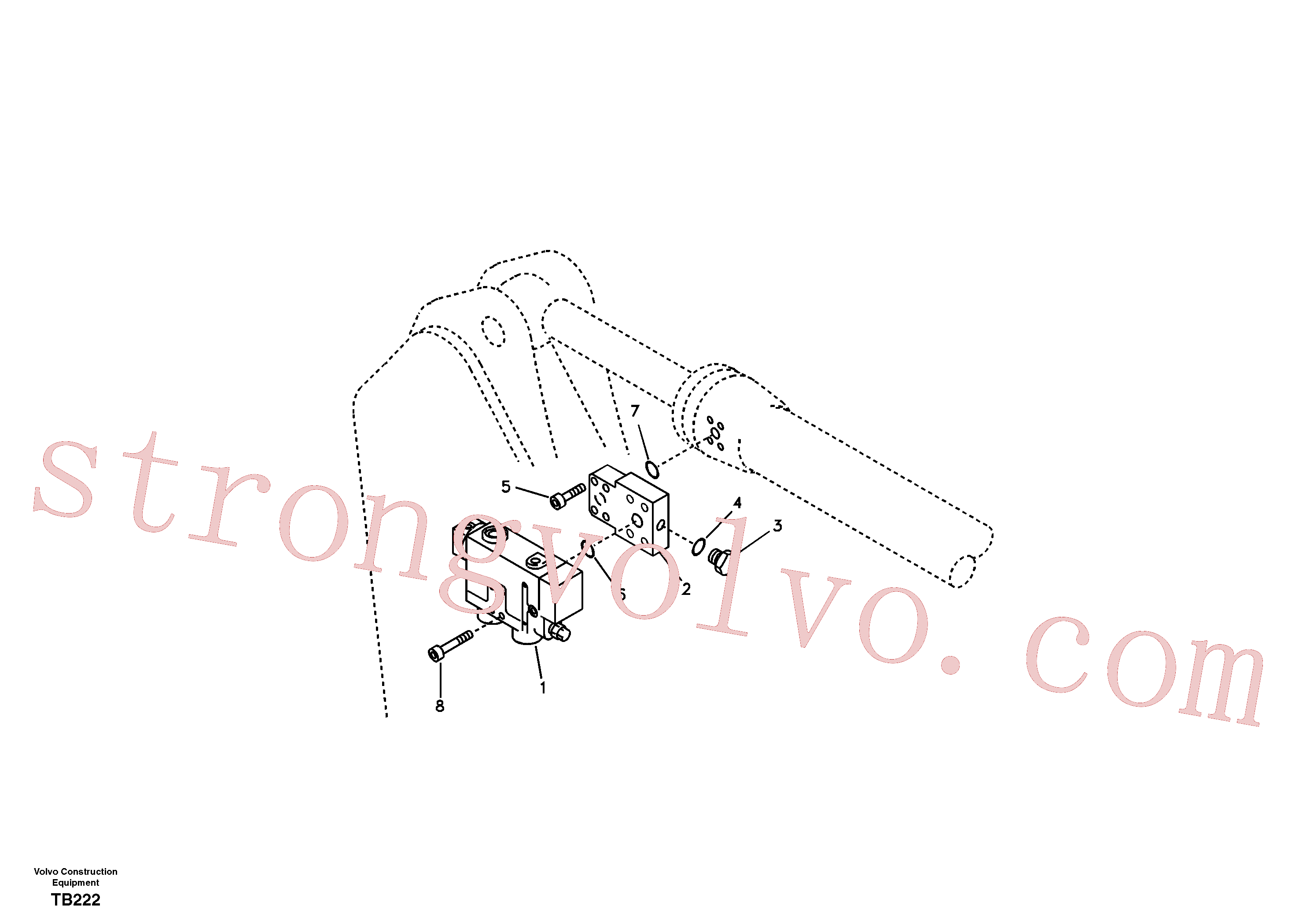 China Made VOE14512264 Sealing Kit Volvo Acessórios para escavadeira