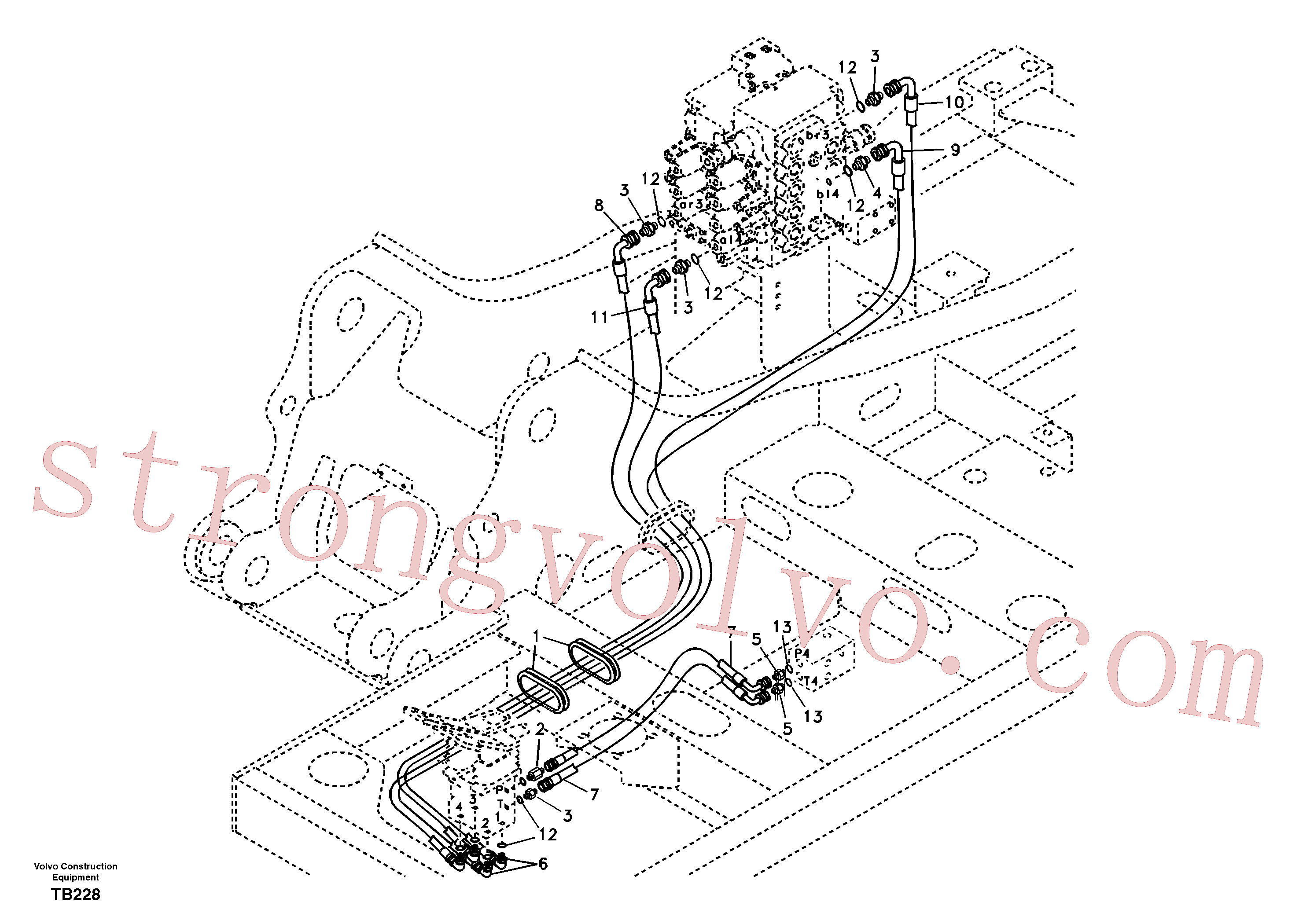 Atacado SA9453-02250 Pilot Volvo escavadeira