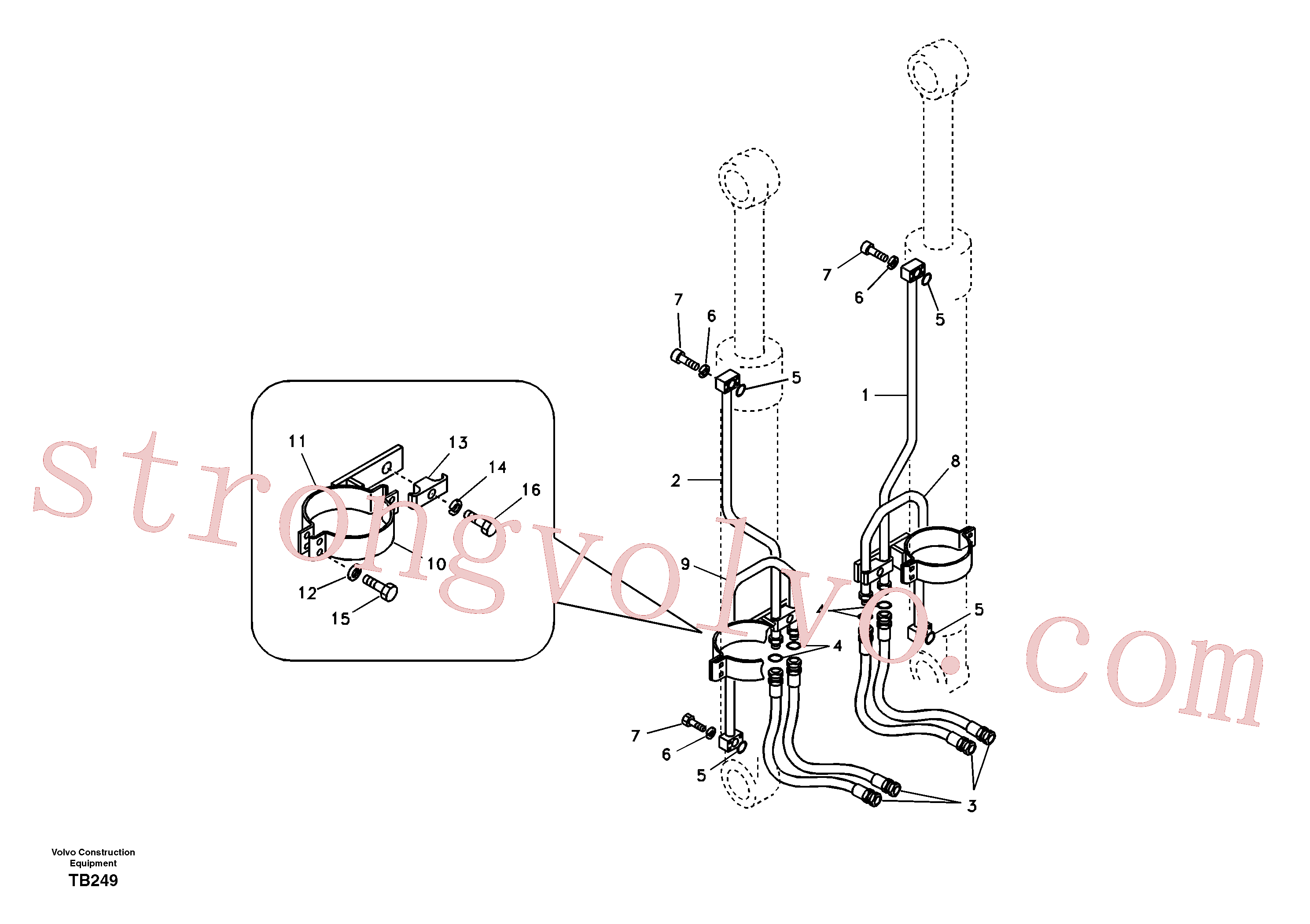 Atacado VOE14514436 Braçadeira Volvo escavadeira
