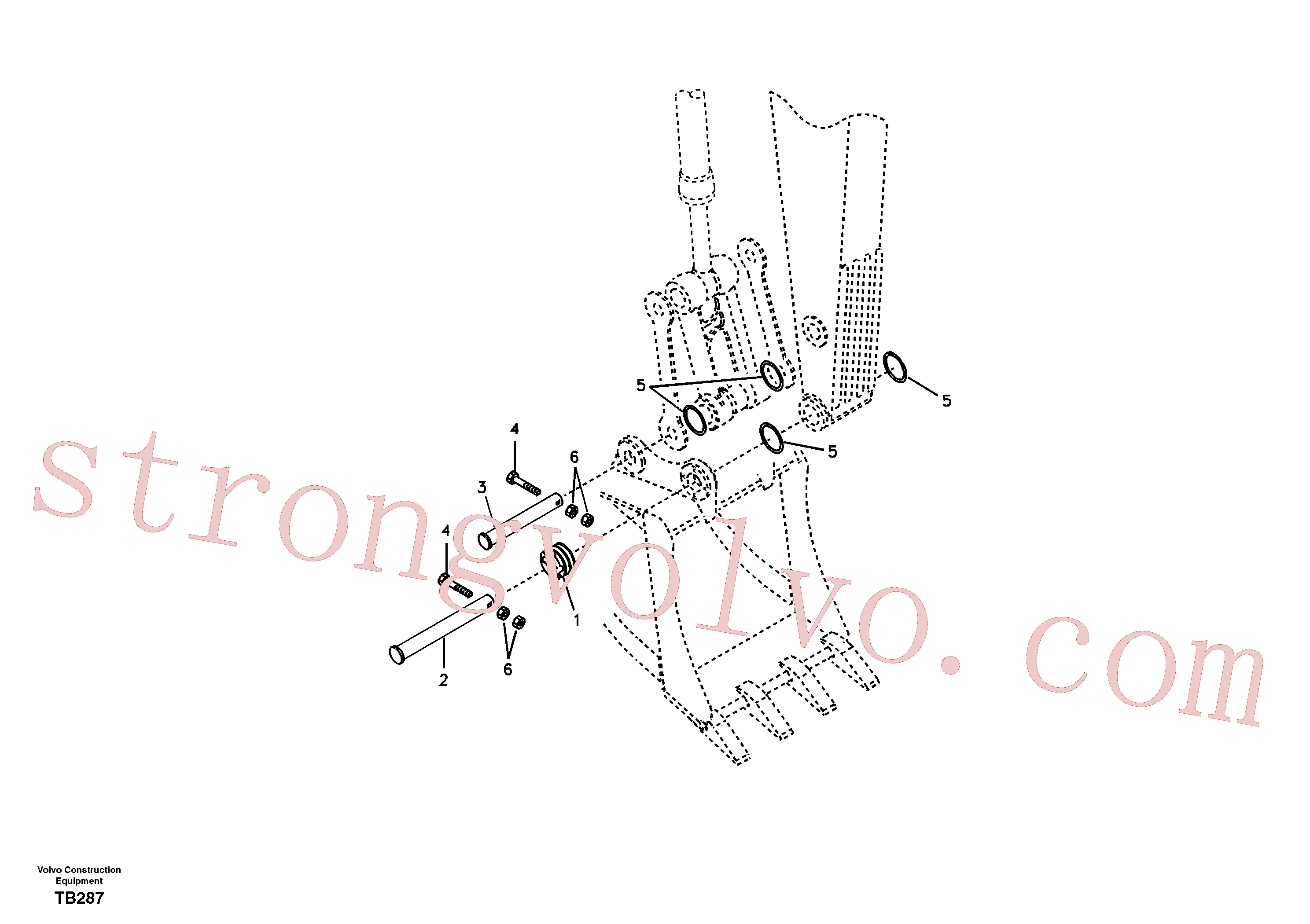 SA1172-03420 Calço de ajuste Volvo escavadeira