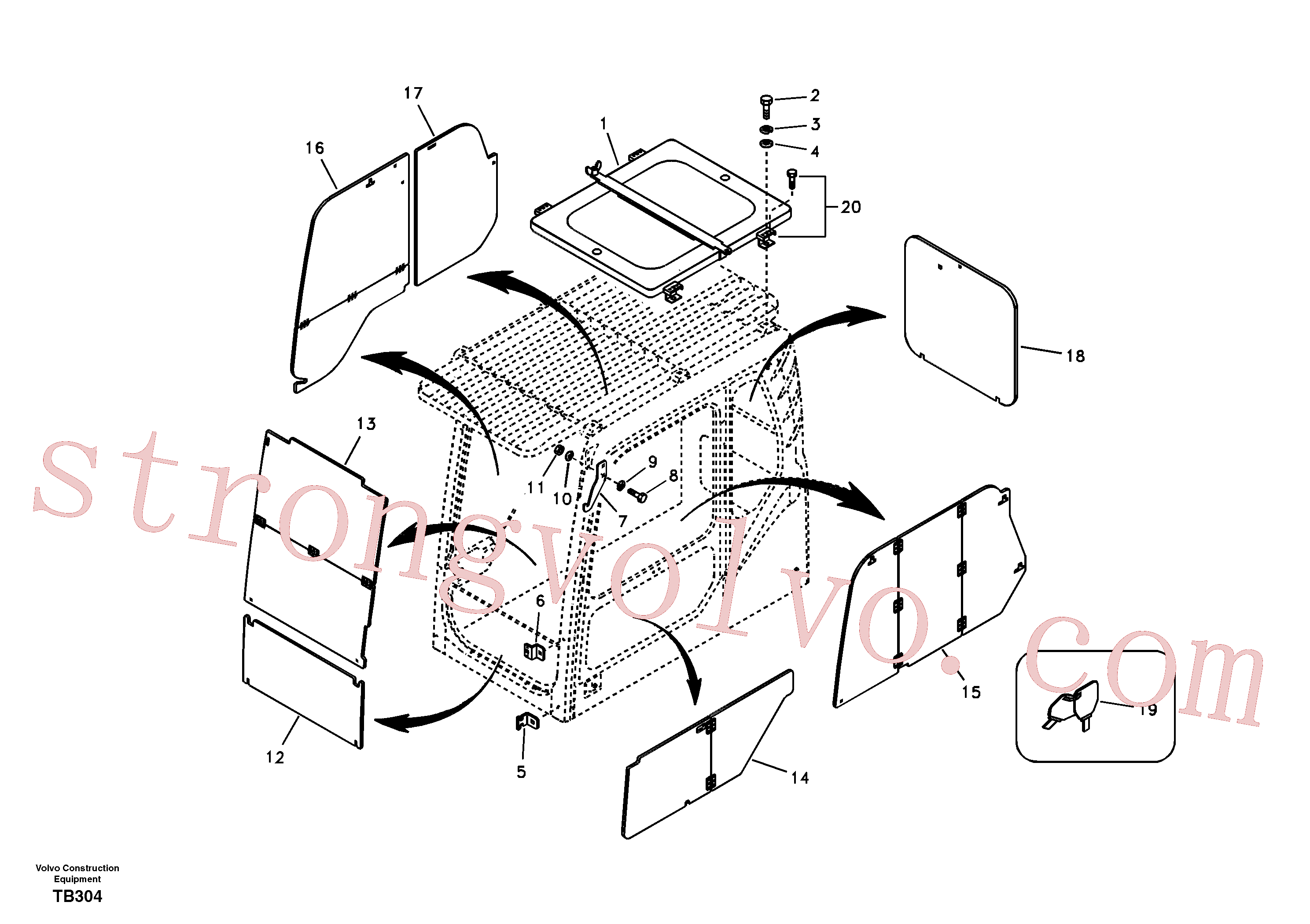 VOE14502426 Volvo Sistema anti-roubo(TB304 Montagem)