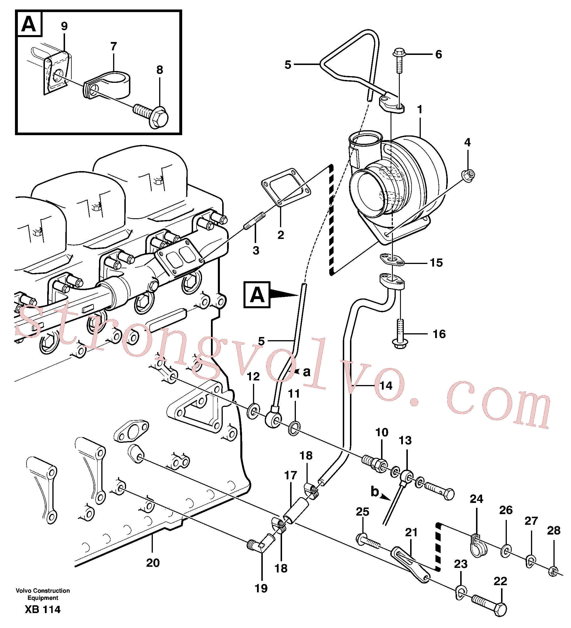VOE13968200 Braçadeira Volvo escavadeira